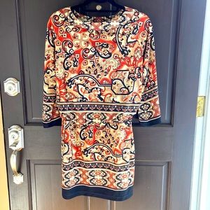 Multi-Print Retro Dress